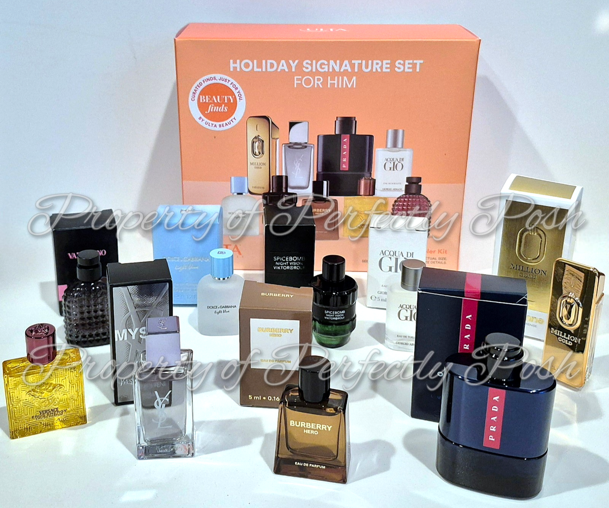 Ulta Beauty 2025 Mini Cologne 9Pc Sampler Men Holiday Signature