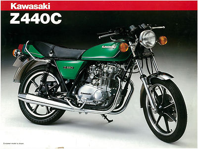 KAWASAKI Brochure KZ440 Z440 Z440C 1981 C2 Sales Catalog Catalogue