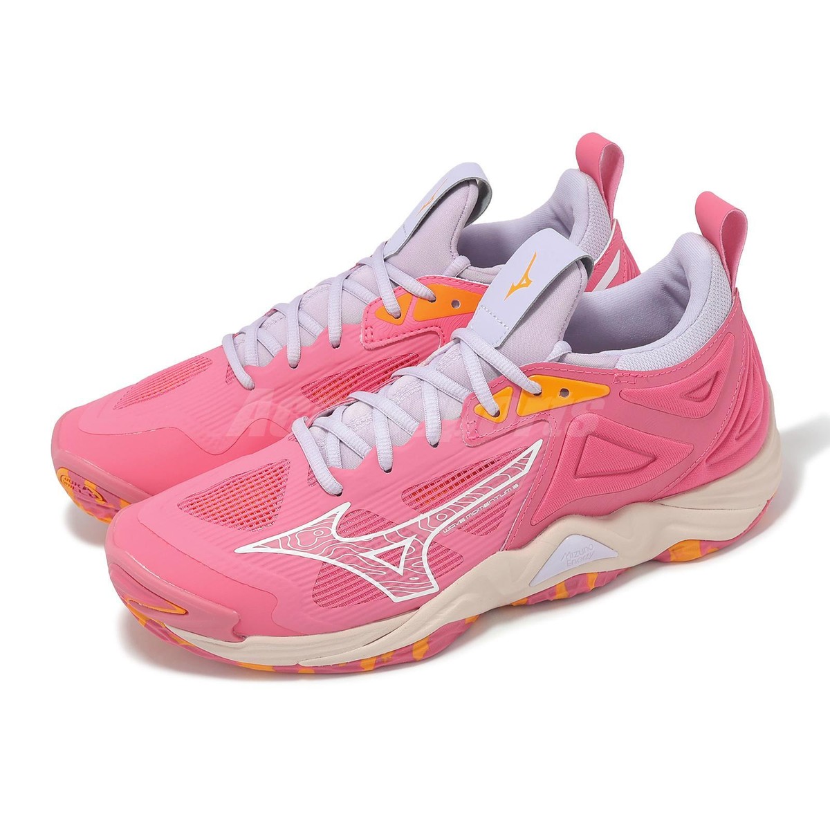 Mizuno Wave Momentum 3 Pink Purple Orange Men Volleyball Shoes