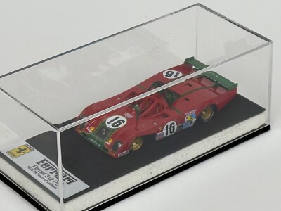 1/43 Ferrari 312 PB 1973 24 Hours of LeMans Car #16 Leather base