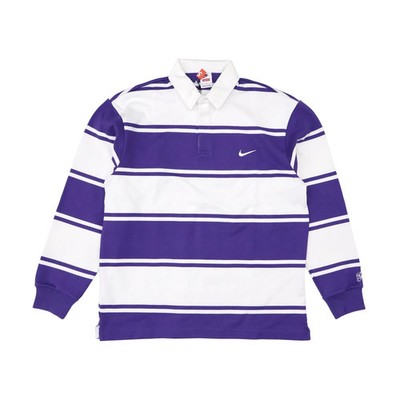Supreme Nike Stripe Rugby Purple | eBay