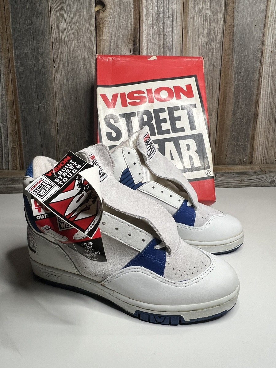 Vision Street Wear Men's Suede Hi Top Retro Skate Shoe SZ 5 1/2