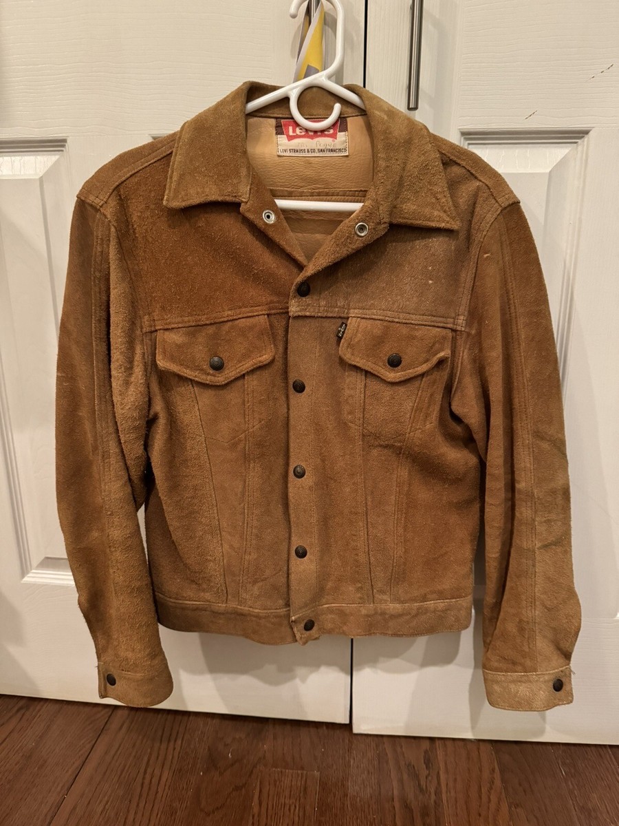Vintage 50's 60's Levi's Suede Leather Big E Jacket Size Small | eBay