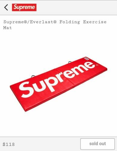 Supreme Everlast Folding Exercise Mat Red FW17 Brand New Box Logo