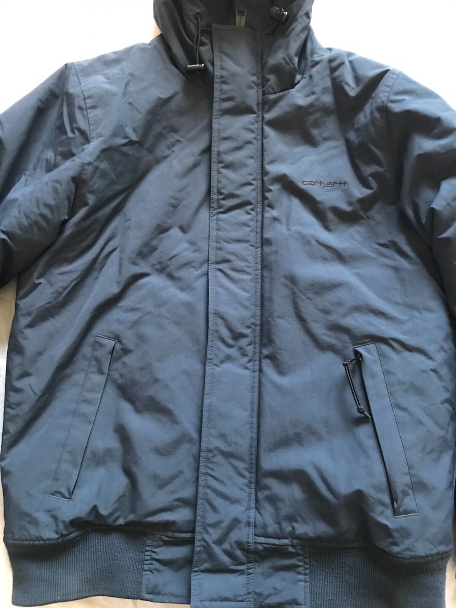 CARHARTT WIP KODIAK BLOUSON PARKA JACKET NAVY BLUE SZ MEDIUM | eBay