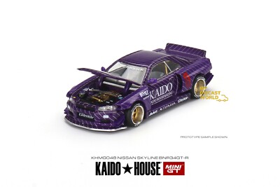 Kaido House x Mini GT 1:64 Nissan Skyline GT-R (R34) Kaido WorksV1