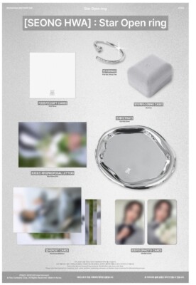 ATEEZ 2025 BIRTHDAY [SEONGHWA] : Star Open ring | eBay