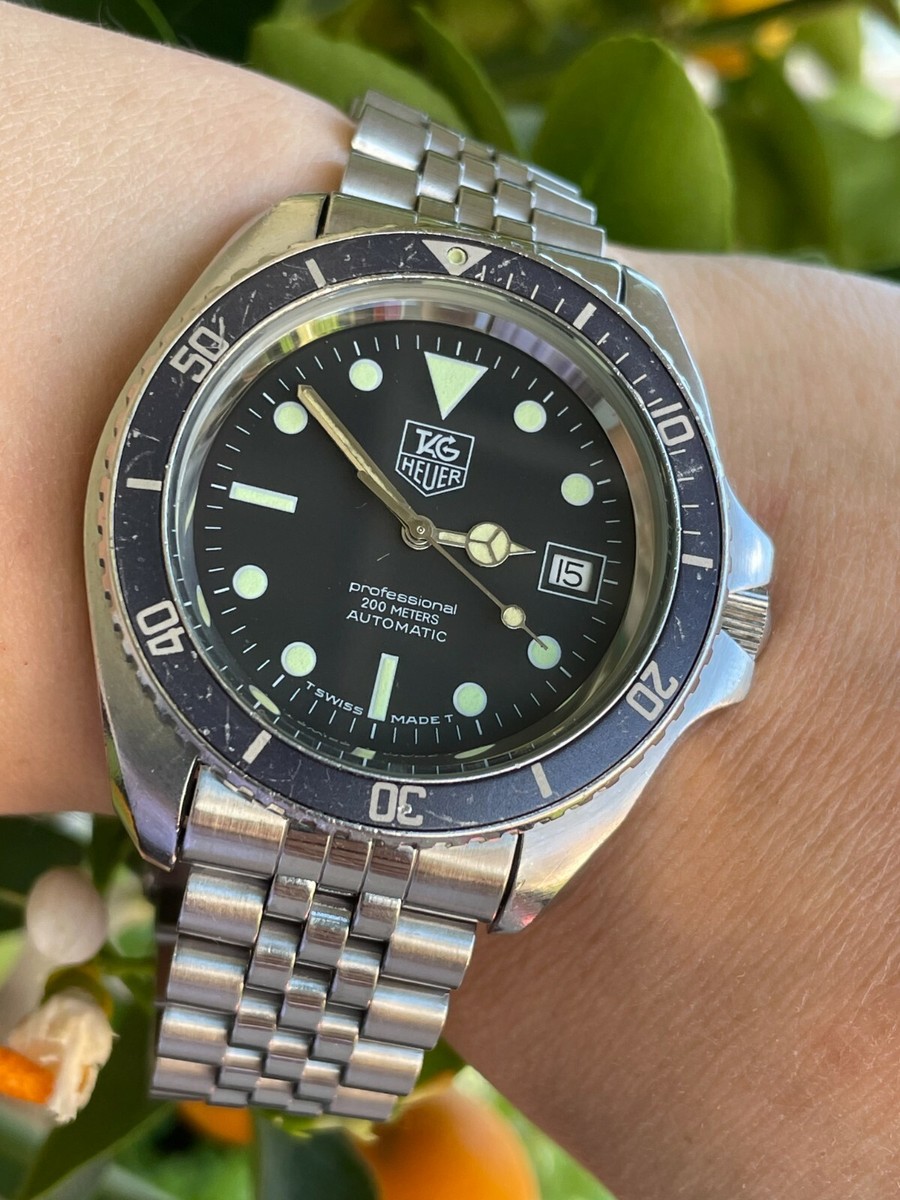 TAG HEUER AUTOMATIC WATCH PROFESSIONAL DIVER 200M 844-3 MENS 42mm