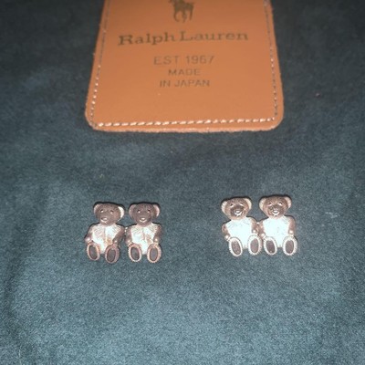 Ralph Lauren Authentic Cufflinks Cuff's Button Men's Silver 925