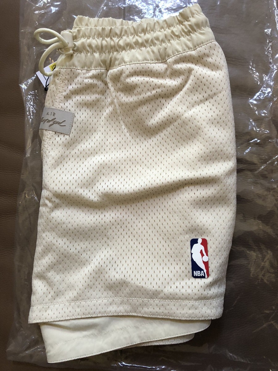 Nike x Fear of God x NBA Basketball Shorts FOG Brand New Sail