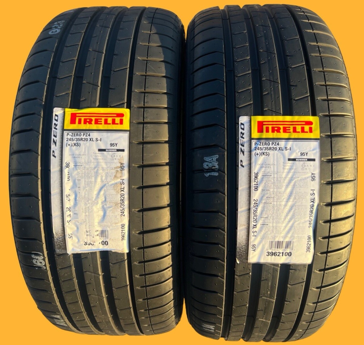 SET OF TWO 245/35R20 Pirelli P Zero PZ4 Sport Tires | 95Y | XL