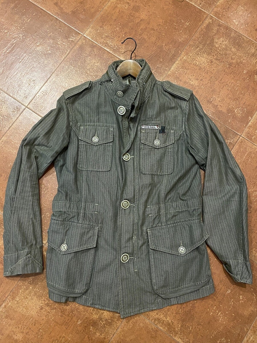 Men's Vintage Diesel Military Jacket M65 Size S | eBay