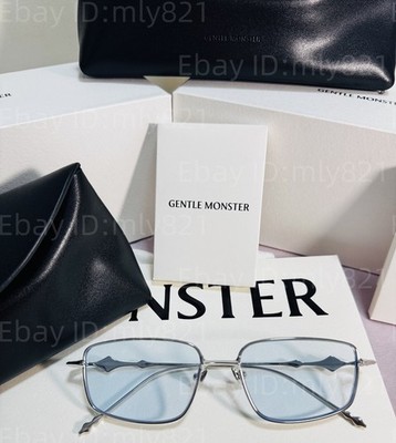 Gentlemonster Sunglasses BOLD - Atomic 02(B) Silver Frame Blue