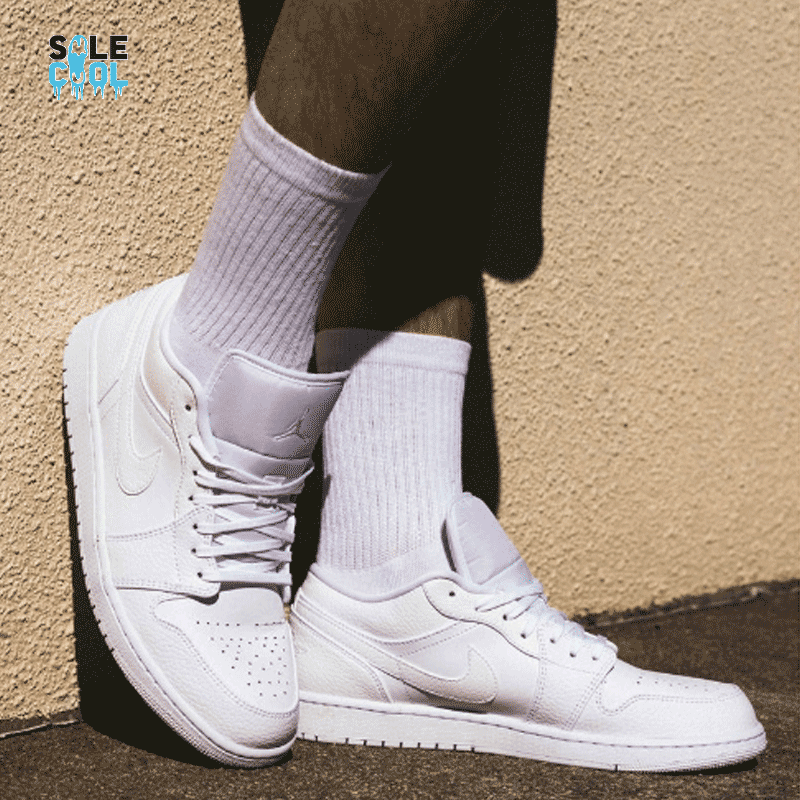 Nike Air Jordan 1 AJ1 Low White Shoes Men's 553558-136 | eBay