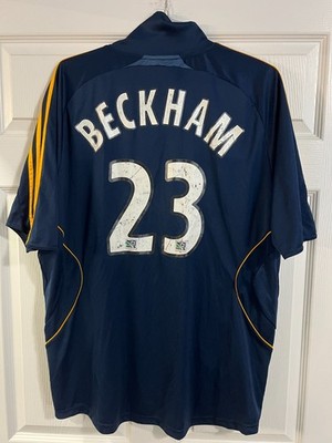 Vintage Adidas LA Galaxy Navy Blue Away Jersey #23 David Beckham