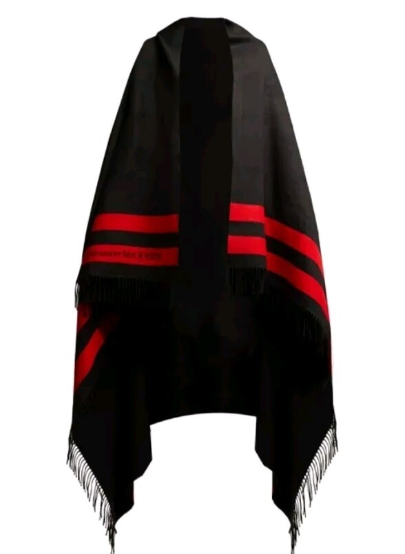 Alexander McQueen Reversible Skull Wool Scarf Black/Red | eBay