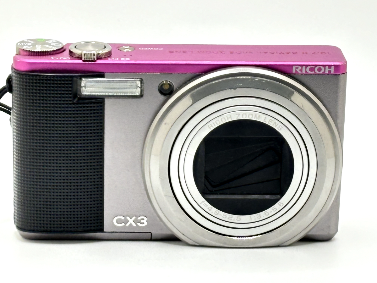 Ricoh CX3 10.0 MP 10.7x Zoom Compact Digital Camera two-tone Pink