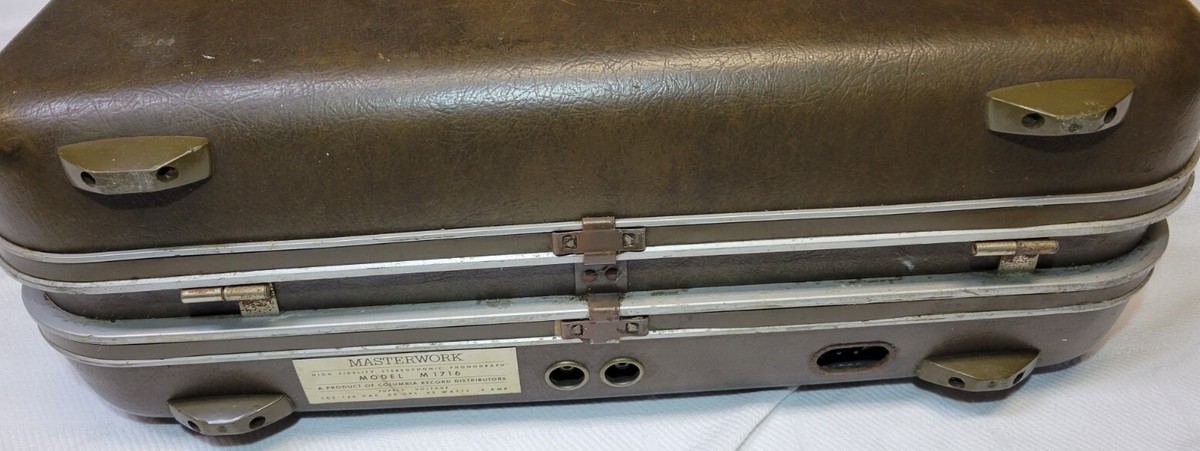 Vintage Columbia Suitcase Record Player Masterwork MKII Garrard