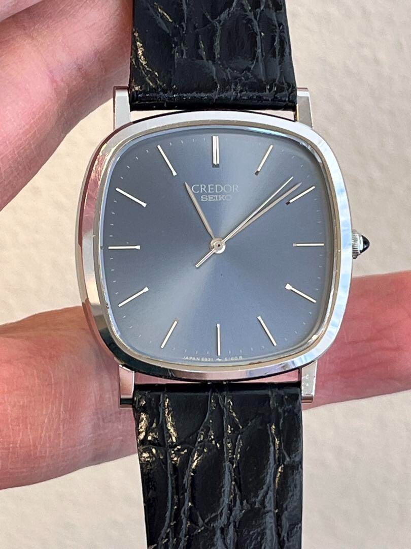 RARE] Seiko Credor Vintage Watch Blue Dial Ref 5931 5170 1979