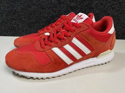 Adidas Men Size 11 ZX 700 Running Shoes 'Red' Leather Low Top