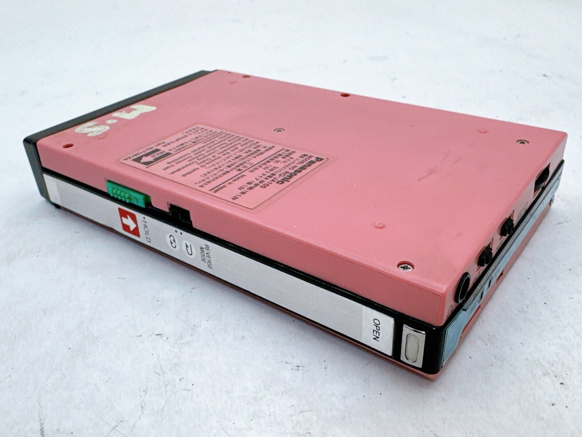 Rare Panasonic RQ-JA150 Pink Jump Stereo Cassette Player VTG