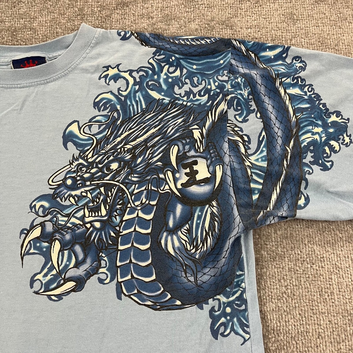 Vintage JNCO Jeans Shirt Mens Extra Large Dragon Wrap Skater Hip