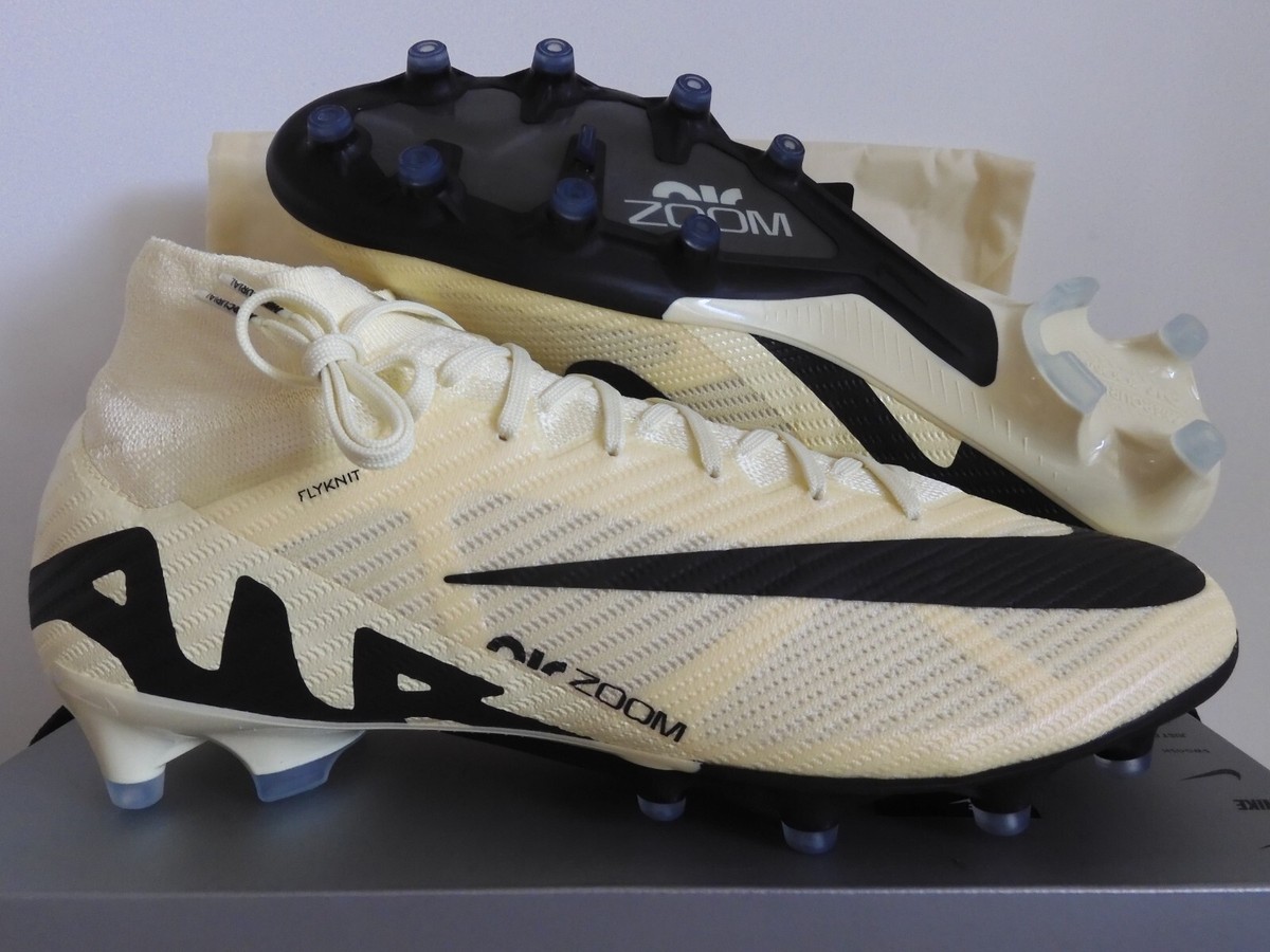 NIKE ZOOM MERCURIAL SUPERFLY 9 ELITE AG PRO LEMONADE-BLACK SZ 12