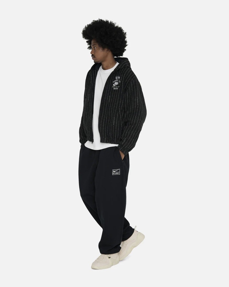 Nike x Stussy Striped Wool Jacket Black SIZE S [ORDER CONFIRMED