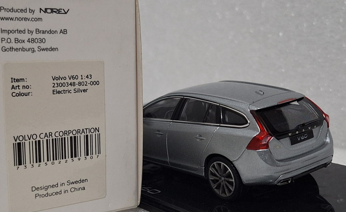 Volvo V60 Electric Silver 2014 1:43 Norev 2300348-802-000 Diecast