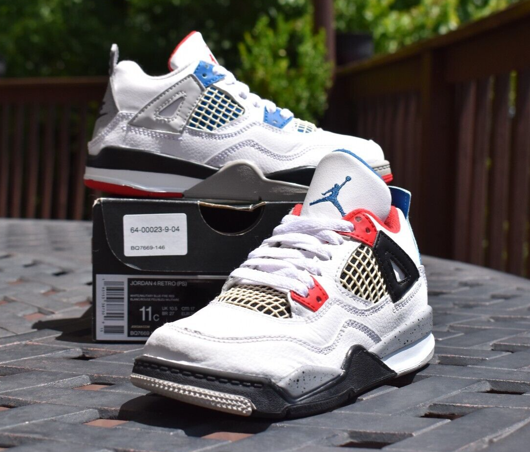 Nike Air Jordan 4 Retro PS 'What The 4' BQ7669-146 Little Kids