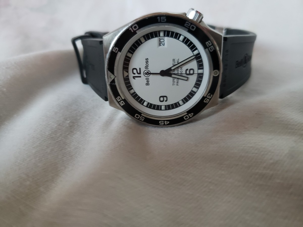 Bell & Ross Watch Type Demineur Professional 200M with OEM band | eBay
