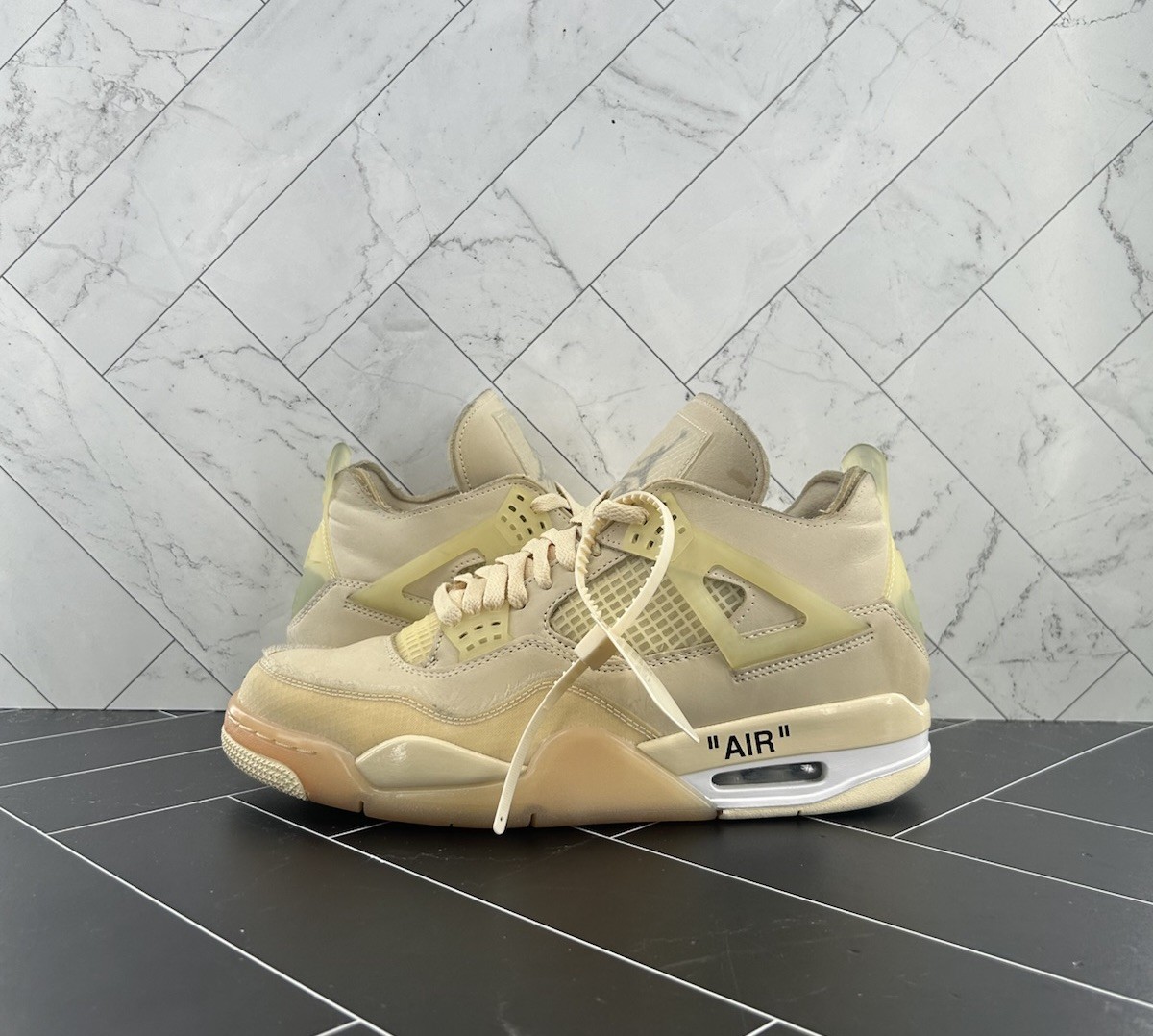 Nike Air Jordan 4 SP x Off-White Mid Sail W Size 11 WMNS 9.5 MENS