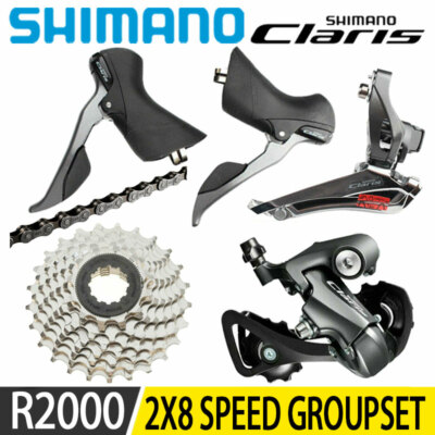 Shimano Claris R2000 2X8 Speed Road Bike Group Groupset Shifters