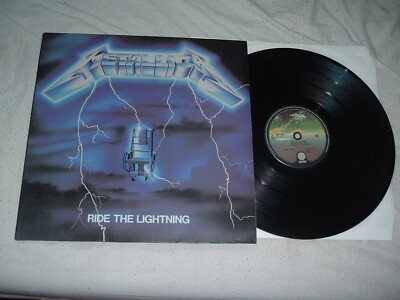 METALLICA Ride the Lightning LP ORIGINAL EU IMPORT Vertigo GREEN