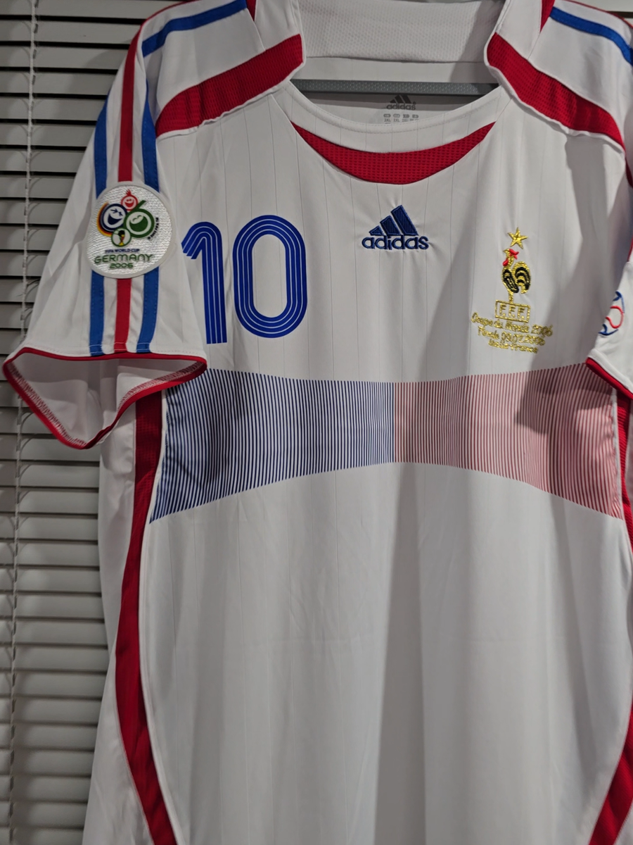 FRANCE AWAY World Cup 2006 - Football Soccer - ZIDANE # 10 - Large