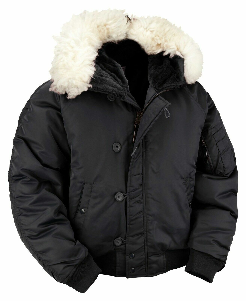 N2B Flight Jacket Parka Army Military Warm Winter Snorkel Padded