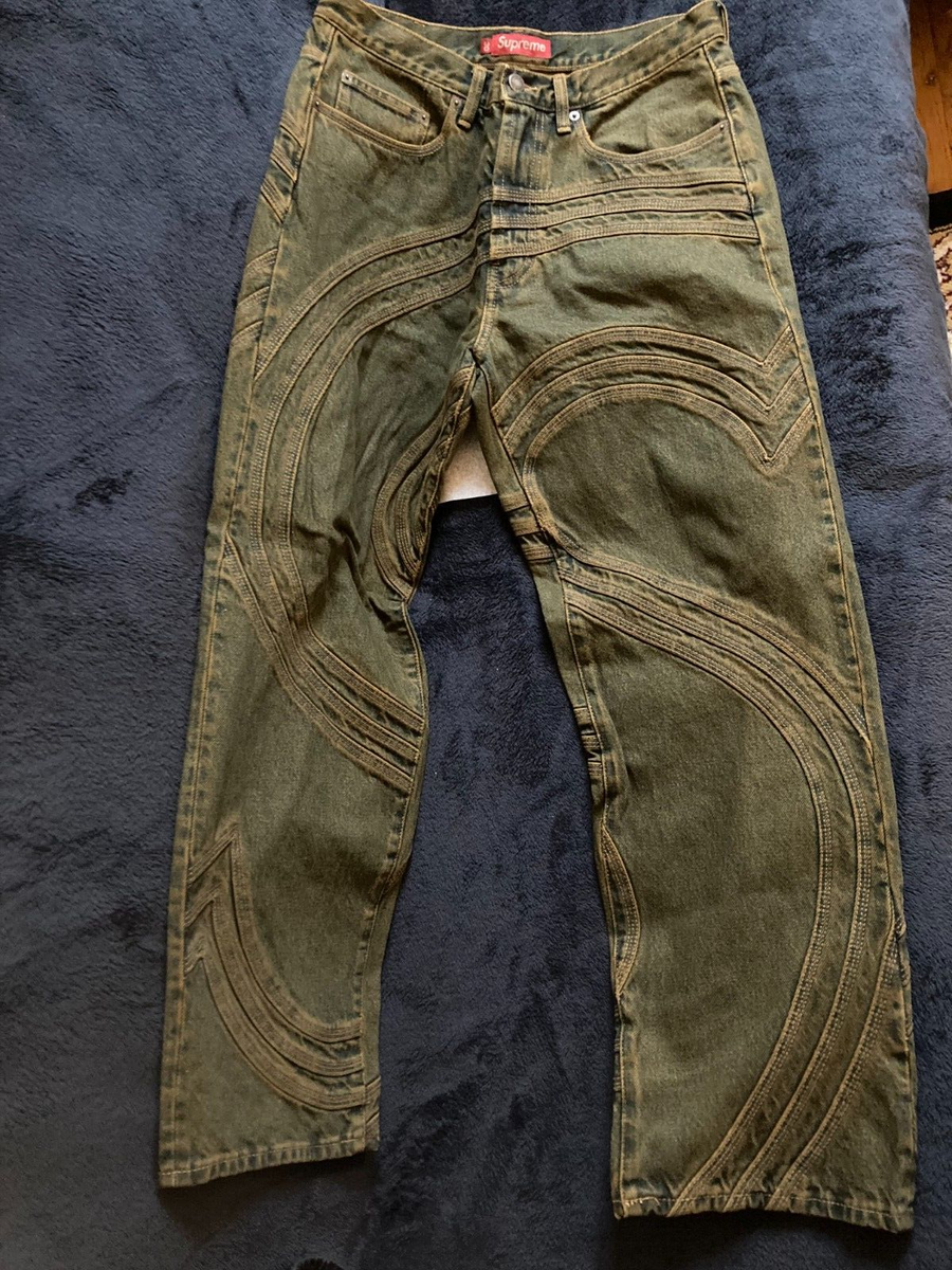 Supreme S Logo Loose Fit Jean 'Dirty' Size 30 | eBay