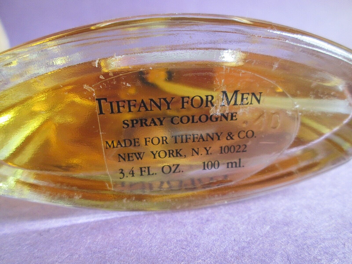 Tiffany for Men Vintage Cologne Spray 3.4 oz 100 ml Original Read