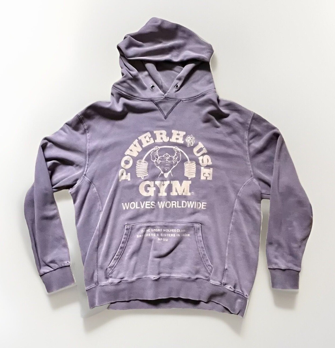 Darc Sport Powerhouse Wolves Hoodie Sweatshirt Yellow Gym