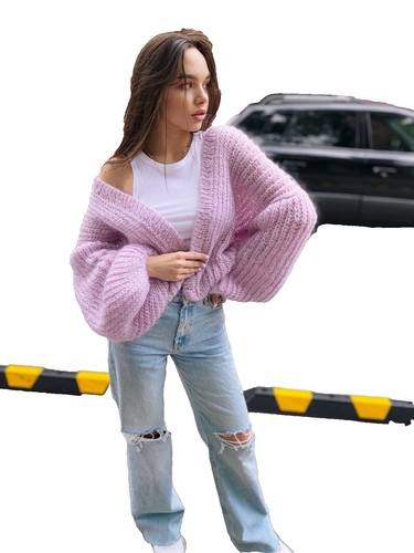 Vintage 70s Sears Traditional Collection Mohair Sweater Cardigan