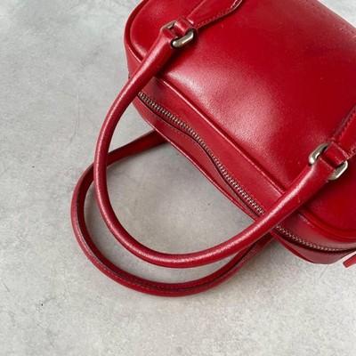 Miu Miu Archive Mini Hand Bag Boston Bag Leather Red 90s Used | eBay