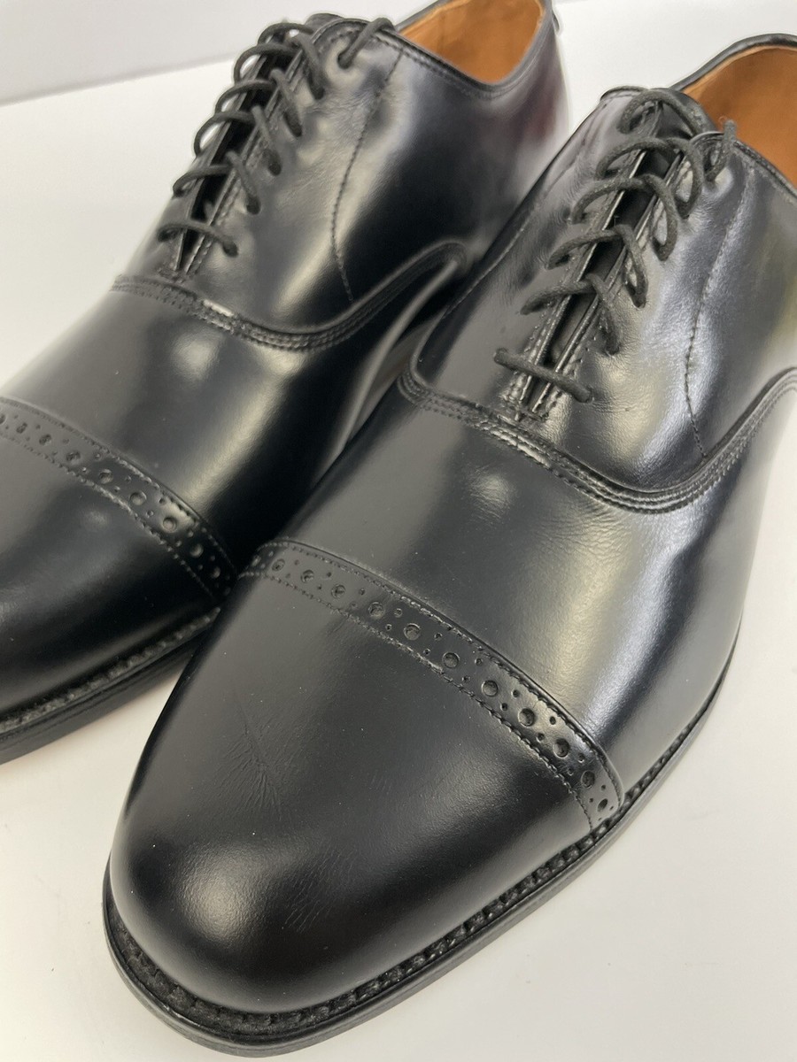 Allen Edmonds Byron Cap Toe Leather Oxford Dress Shoes Black Men's