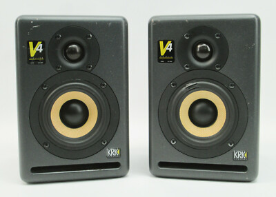 PAIR of KRK V4 Series 2 II Bi-Amplified Studio Monitors Powered