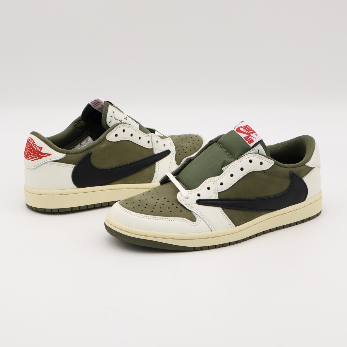 DM7866-200 Travis Scott Nike Air Jordan 1 Low OG SP Reverse Olive