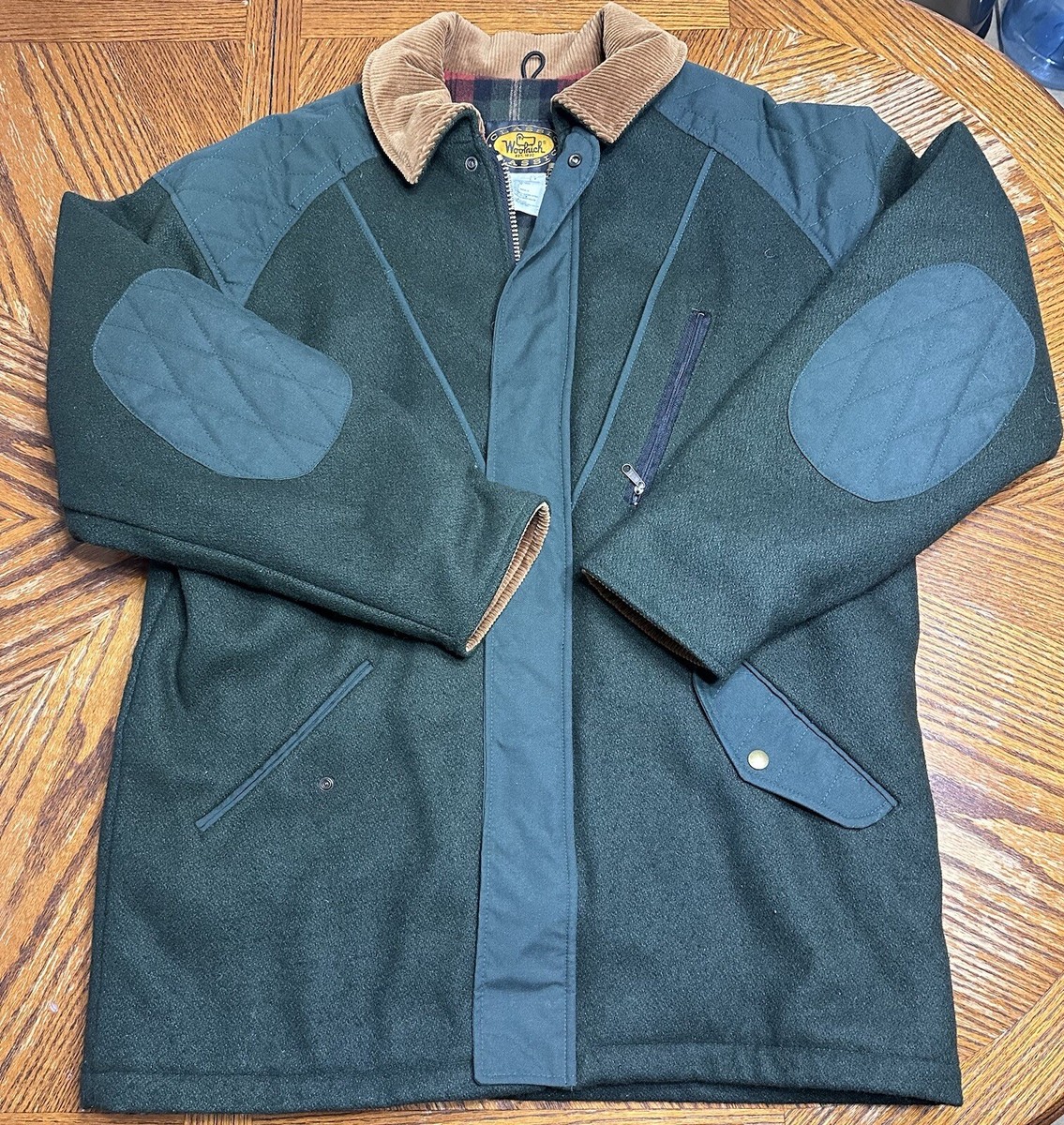 Woolrich 1830 Green Jacket - Men's L Quilted - Regular Military