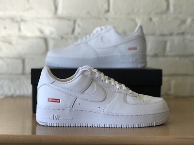 Nike Supreme AF1 Air Force 1 Low Triple White CU9225-100 Men Sz 12