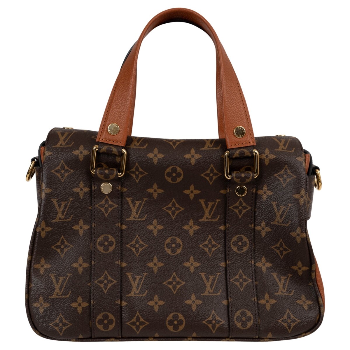 71880 auth LOUIS VUITTON Caramel brown Monogram Canvas MANHATTAN