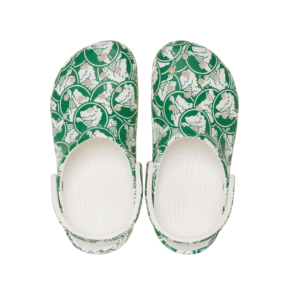 New CROCS Mens CLASSIC DUKE PRINT CLOG 210003-3WH GREEN US M 4-8