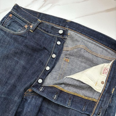 EVISU Red Edge W38×35 No.2 White Denim Jeans | eBay