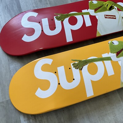 Supreme Kermit Skate Deck (Red & Yellow) | eBay